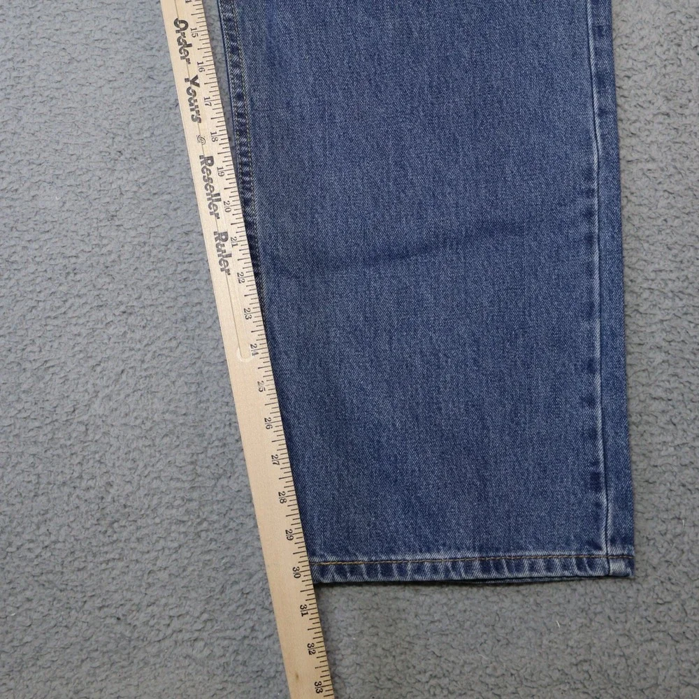 Levis 505 Regular Fit Mens Jeans 46x32 Blue Denim Straight Leg 04505-4891 NWT